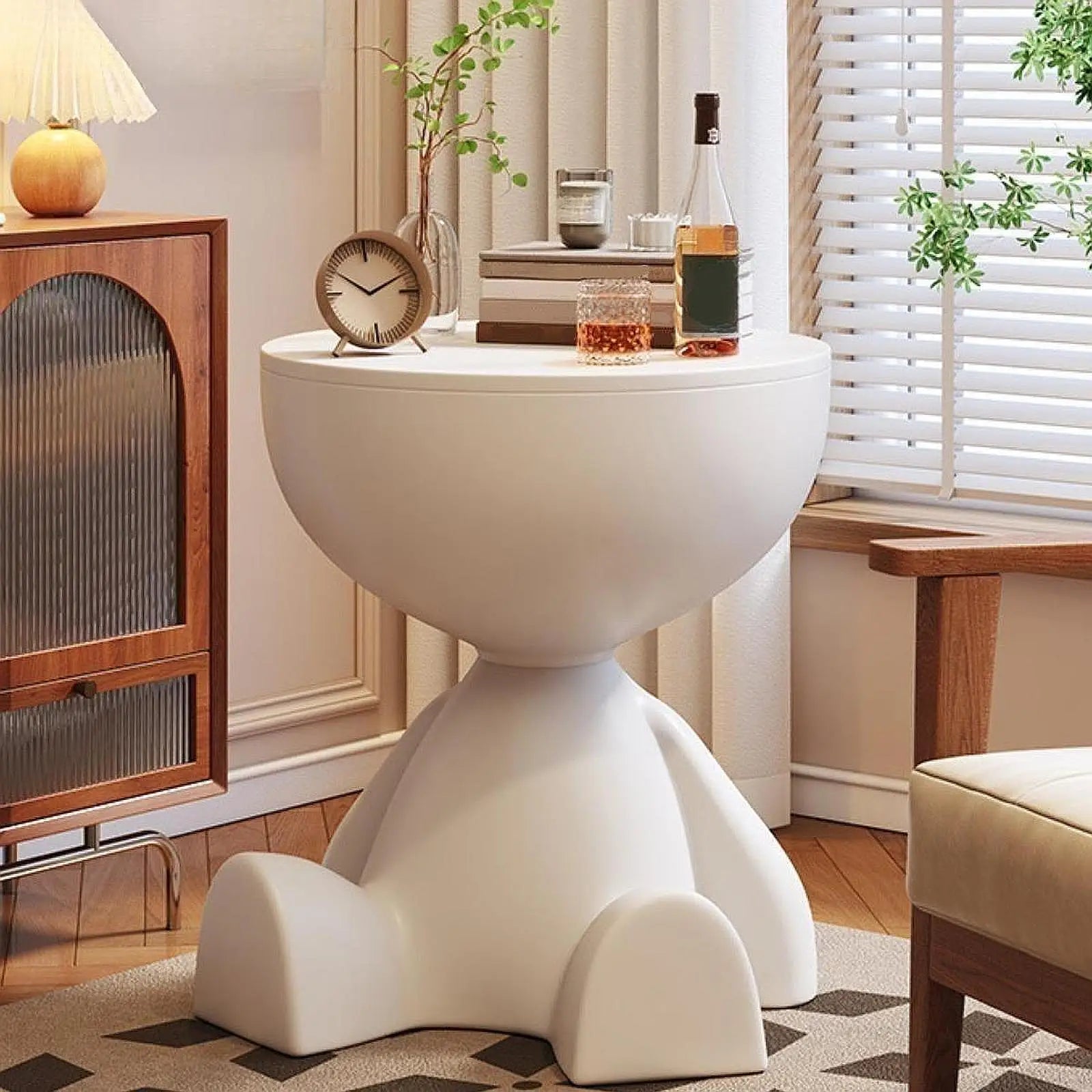 Creative MC THE BLACK DIAMOND side end table for home decor, featuring a modern design with a smooth finish and stylish look.
