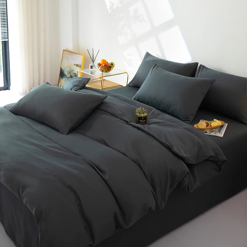 Bonenjoy solid color bedsheet set by 𝕄𝕔 𝕋𝕙𝕖 𝔹𝕝𝕒𝕔𝕜 𝔻𝕚𝕒𝕞𝕠�