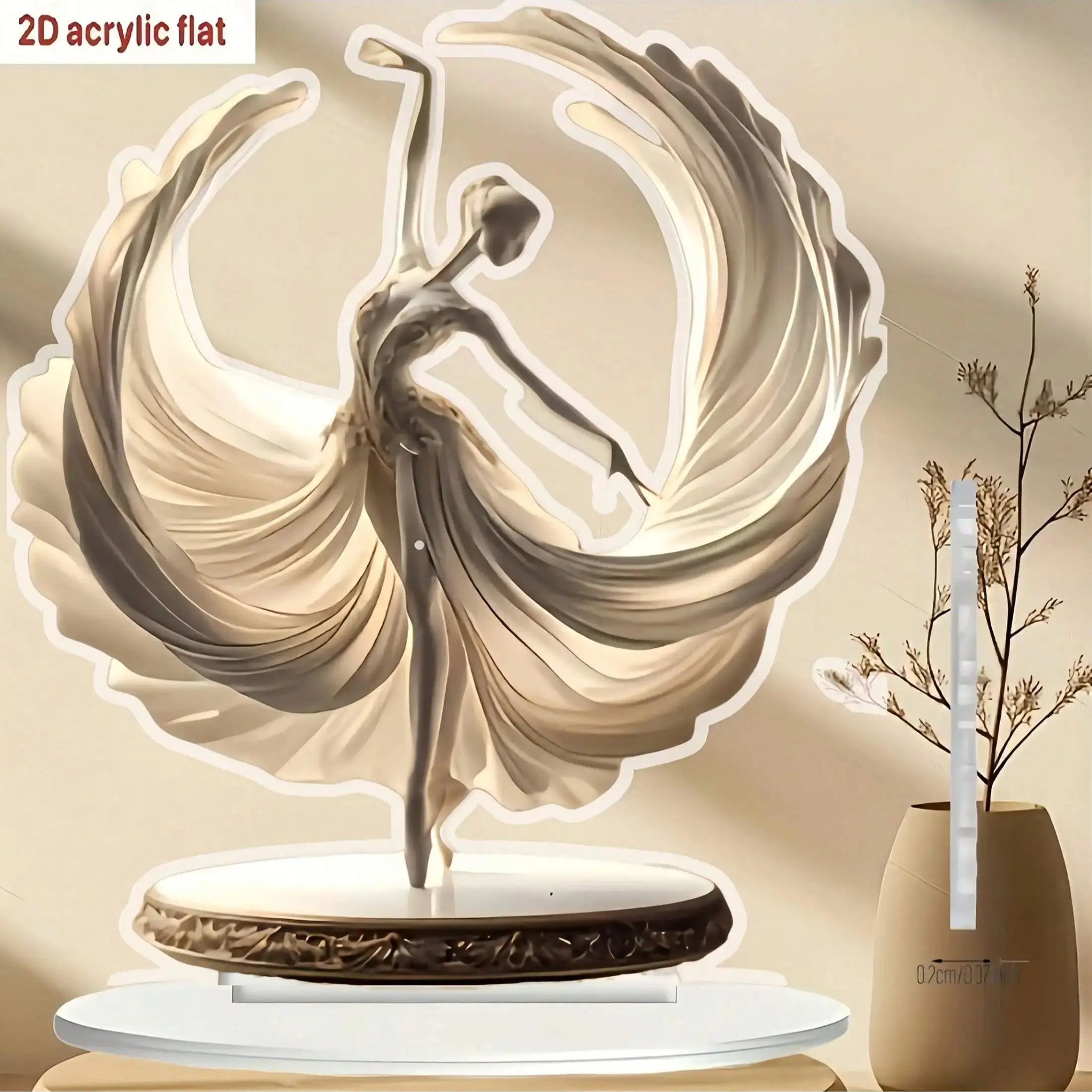 Crystal ballet dancer statue for home decor, featuring a classic design by MC THE BLACK DIAMOND, showcasing elegant craftsmanship.