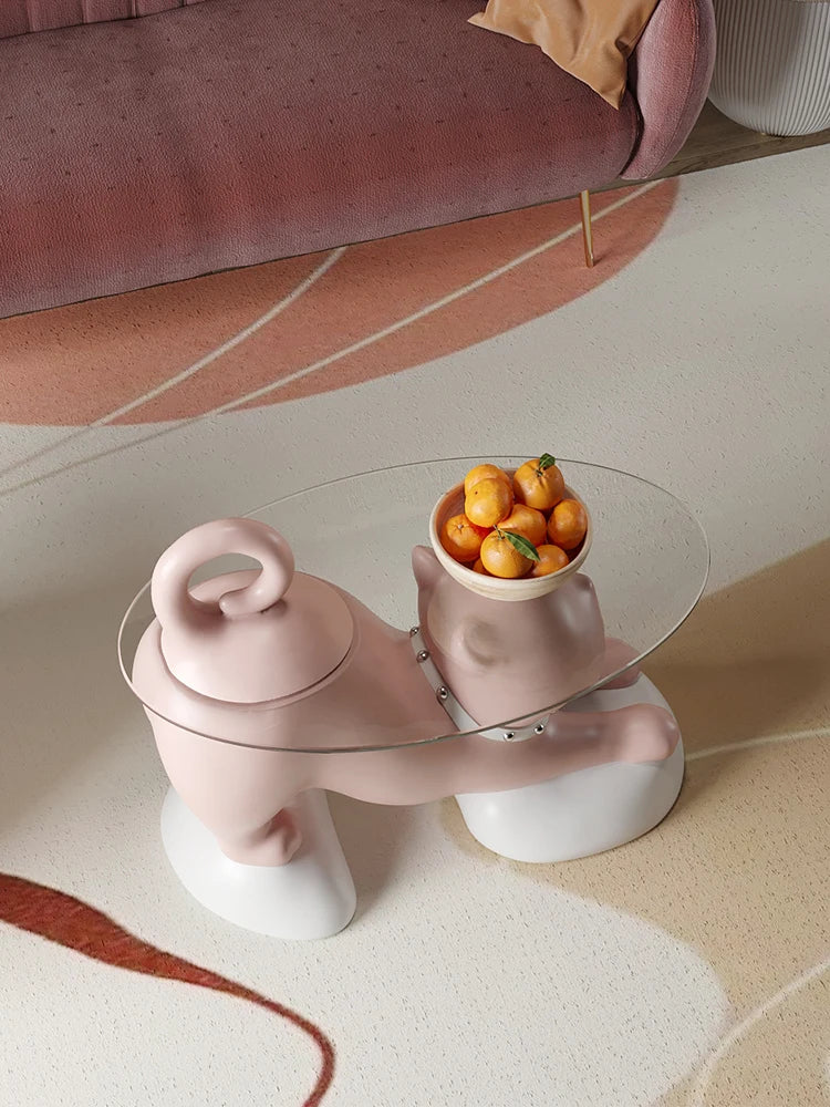Designer Lazy Cat Coffee Table by 𝕄𝕔 𝕋𝕙𝕖 𝔹𝕝𝕒𝕔𝕜 𝔻𝕚𝕒𝕞𝕠𝕟�