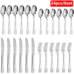 24 pièces argentées