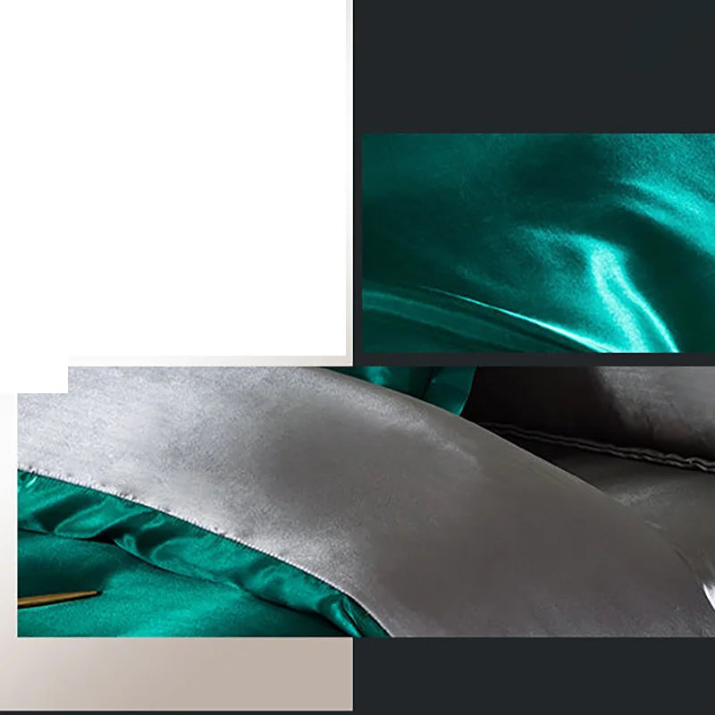 Luxury Mulberry satin bedding set with duvet cover and sheet, soft skin-friendly silky bedsheets by 𝕄𝕔 𝕋𝕙𝕖 𝔹𝕝𝕒𝕔𝕜 𝔻𝕚�