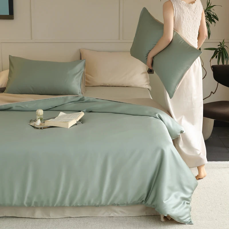 MC Collection 100% Mulberry Silk Bedding Set from 𝕄𝕔 𝕋𝕙𝕖 𝔹𝕝𝕒𝕔𝕜 𝔻𝕚𝕒𝕞𝕠