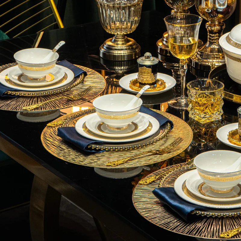 Fine Bone China dinnerware set by 𝕄𝕔 𝕋𝕙𝕖 𝔹𝕝𝕒𝕔𝕜 𝔻𝕚𝕒𝕞𝕠𝕟�