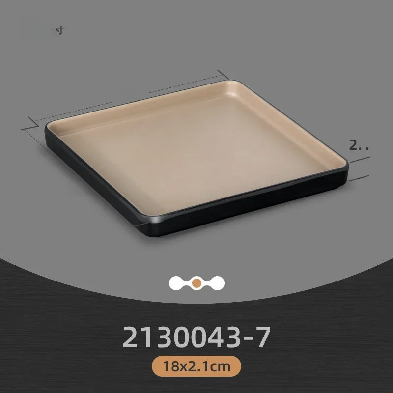 Rectangular Japanese-style melamine dinner plates by 𝕄𝕔 𝕋𝕙𝕖 𝔹𝕝𝕒𝕔𝕜 𝔻𝕚𝕒𝕞𝕠�