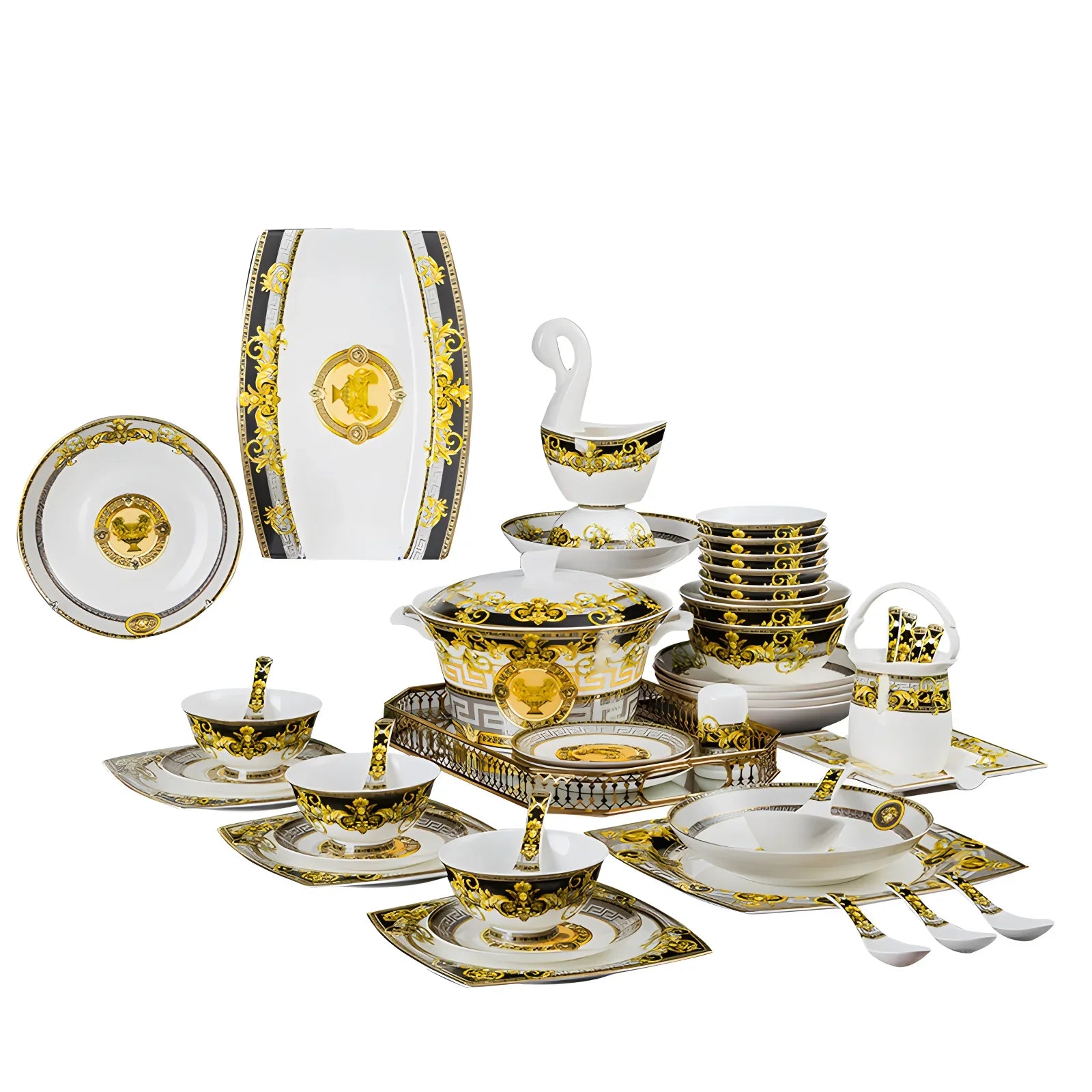 Eco-friendly ceramic dinnerware set by 𝕄𝕔 𝕋𝕙𝕖 𝔹𝕝𝕒𝕔𝕜 𝔻𝕚𝕒𝕞𝕠𝕟�