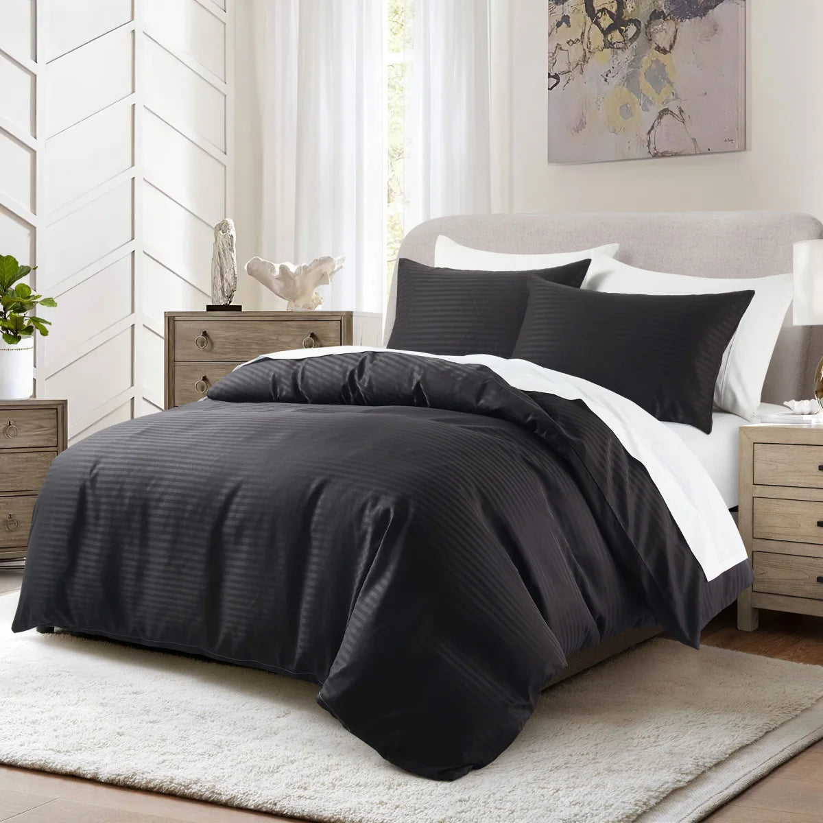 Super soft black satin duvet cover by 𝕄𝕮 𝕋𝕙𝕖 𝔹𝕝𝕒𝕔𝕜 𝔻𝕚𝕒𝕞𝕠𝕟�