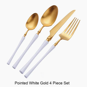 Pointed White Gold