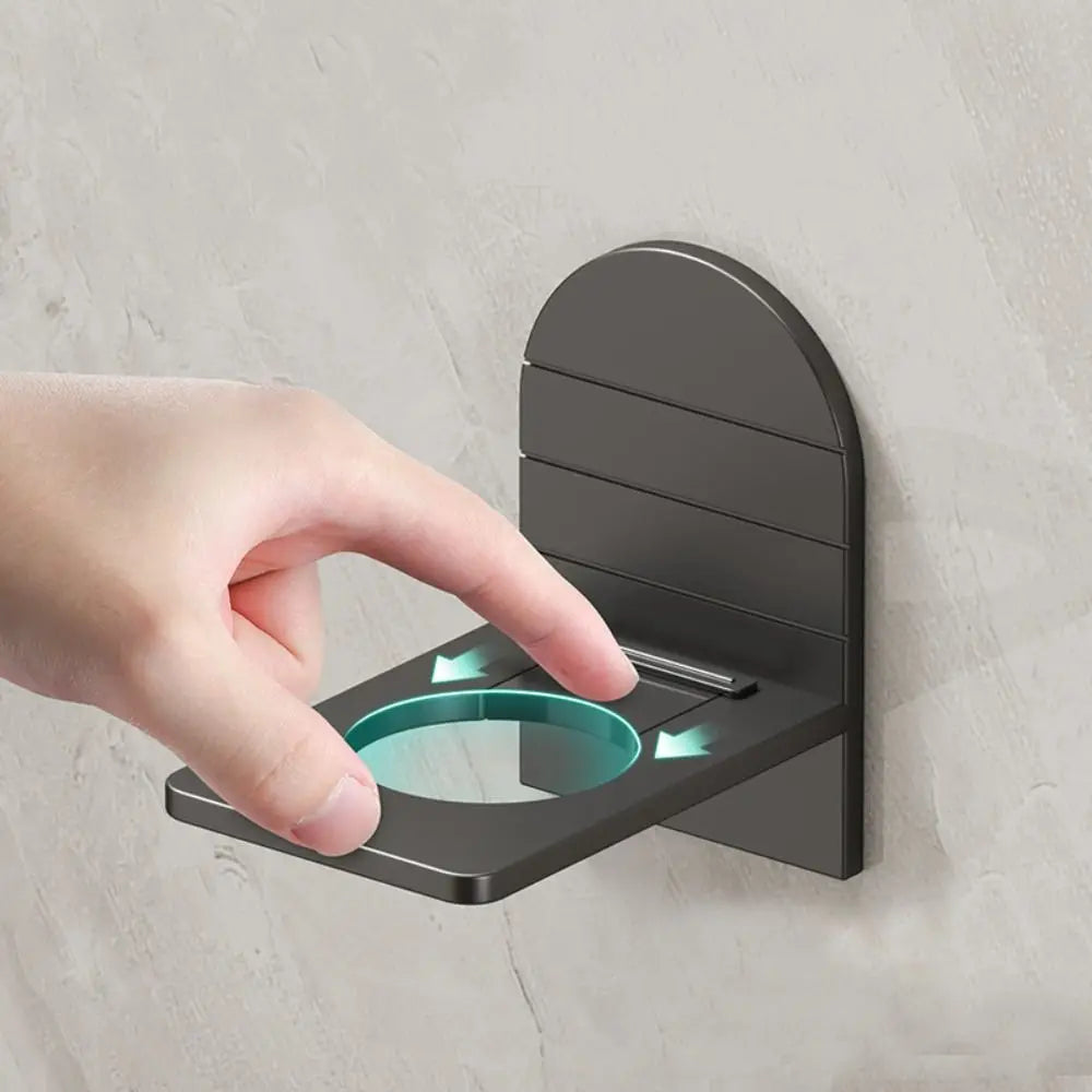 Metal self-adhesive bathroom shelf holder for shampoo bottles, from 𝕄𝕔 𝕋𝕙𝕖 𝔹𝕝𝕒𝕔𝕜 𝔻𝕚𝕒𝕞