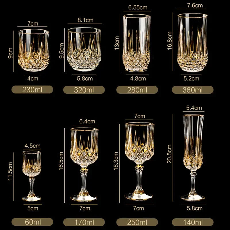French imported CDA luxury whisky glass set by 𝕄𝕔 𝕋𝕙𝕖 𝔹𝕝𝕒𝕔𝕜 𝔻𝕚𝕒𝕞𝕠𝕟