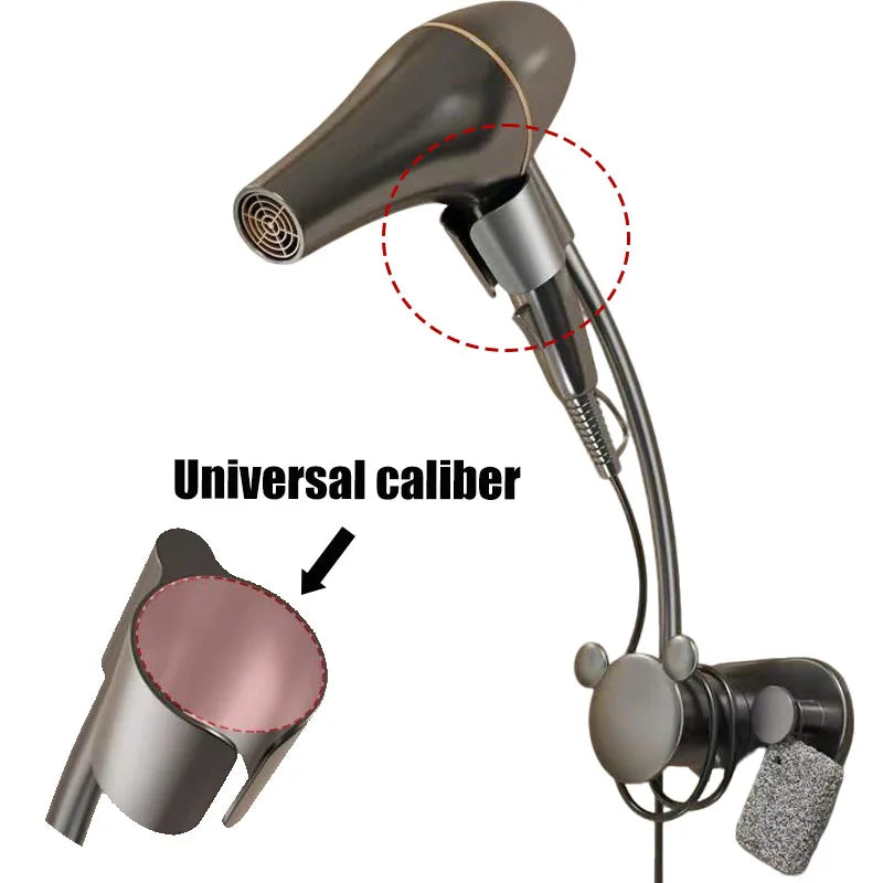 Wall-mounted hair dryer holder and bathroom shelf from 𝕄𝕔 𝕋𝕙𝕖 𝔹𝕝𝕒𝕔𝕜 𝔻𝕚𝕒𝕞𝕠�