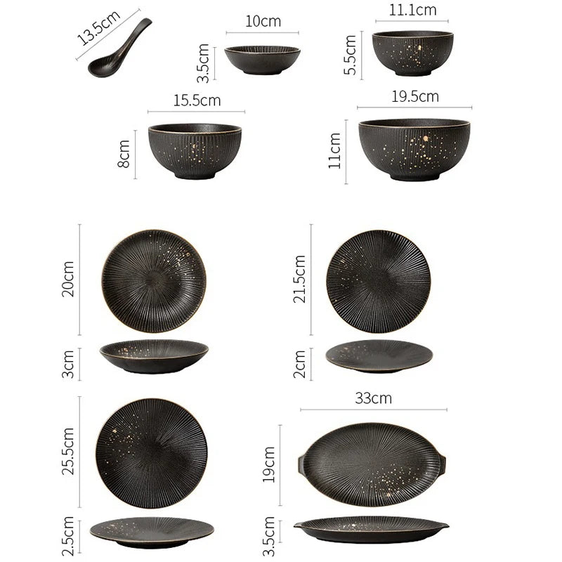 Luxury Golden Border porcelain dinner plate from 𝕄𝕔 𝕋𝕙𝕖 𝔹𝕝𝕒𝕔𝕜 𝔻𝕚𝕒𝕞𝕠𝕟�