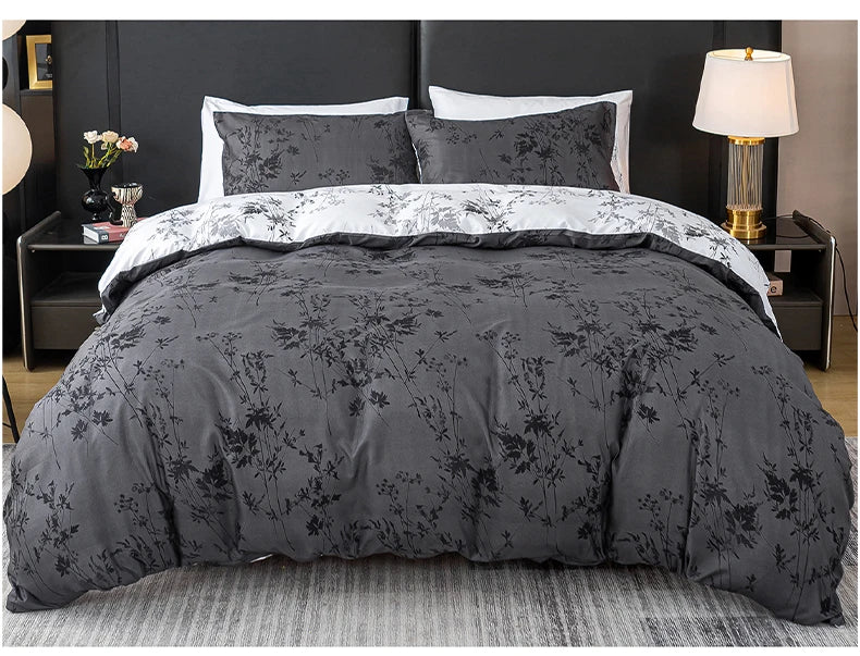Zhusheng Kongye pattern print duvet cover set by MC The Black Diamonds, featuring bedsheets with intricate design and vibrant colors.