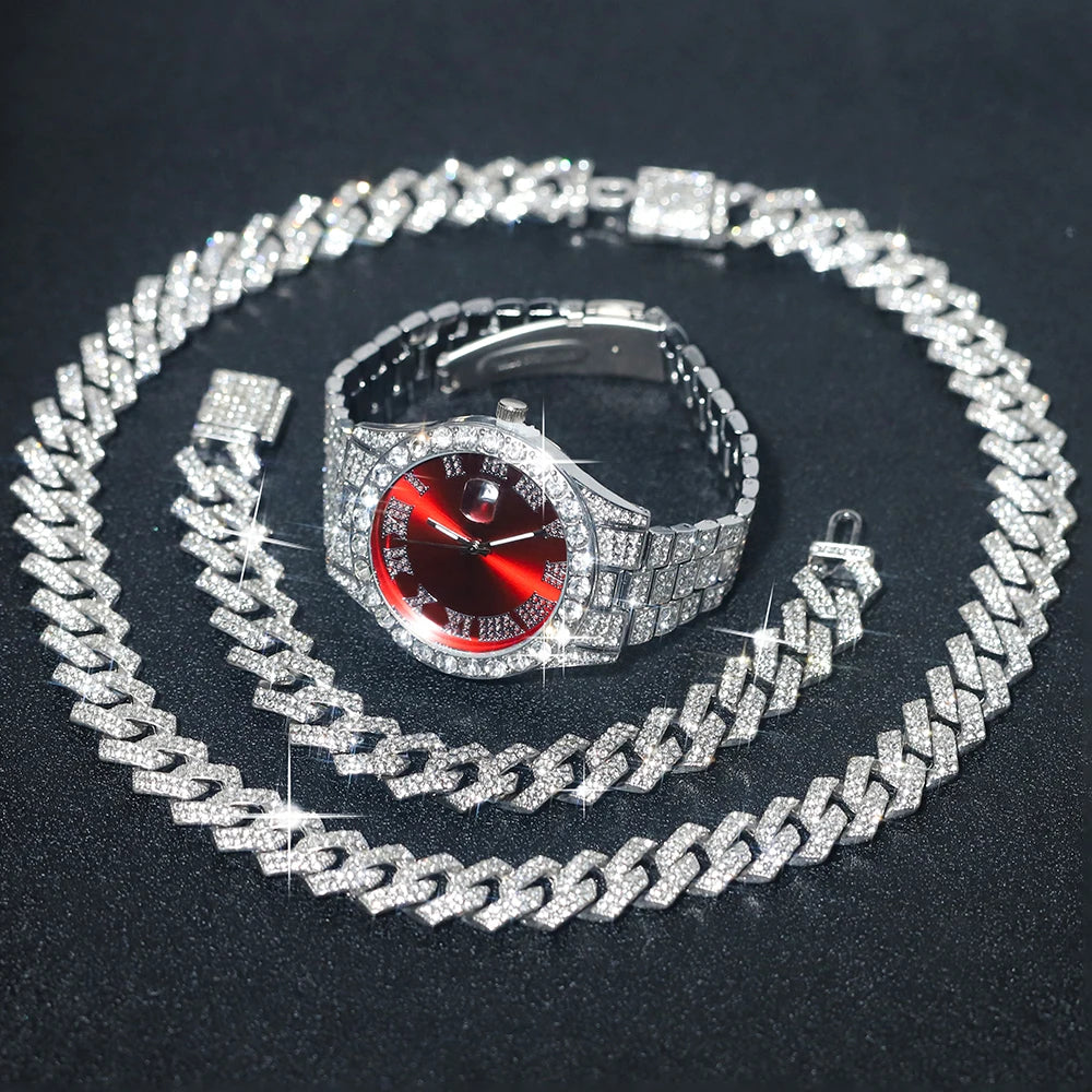 Set of three men's silver watches by 𝕄𝕮 𝕋𝕙𝕖 𝔹𝕝𝕒𝕔𝕜 𝔻𝕚𝕒𝕞𝕠𝕟�