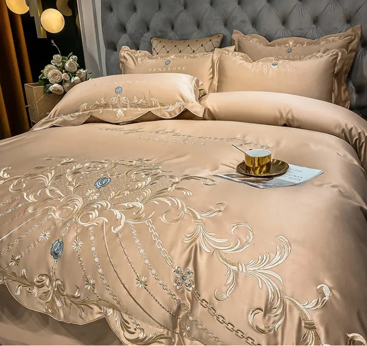 European-style bed sheet four-piece set by 𝕄𝕔 𝕋𝕙𝕖 𝔹𝕝𝕒𝕔𝕜 𝔻𝕚𝕒𝕞𝕠𝕟