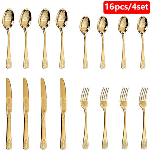 16 pièces dorées