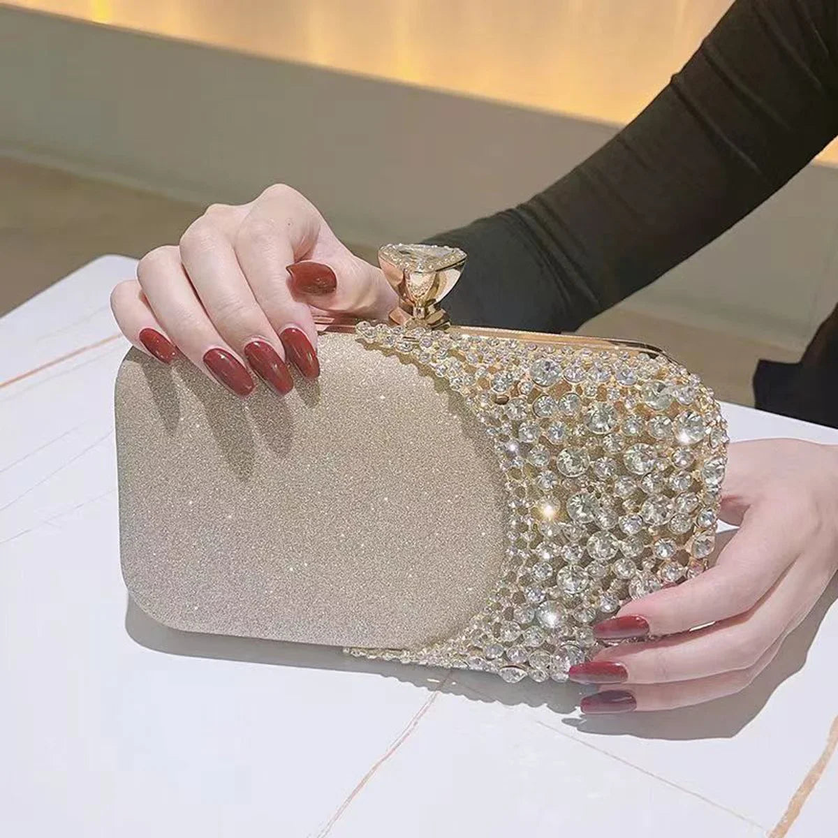 Hollow out black fashion women's evening hand bag by 𝕄𝕔 𝕋𝕙𝕖 𝔹𝕝𝕒𝕔𝕜 𝔻𝕚𝕒𝕞𝕠�