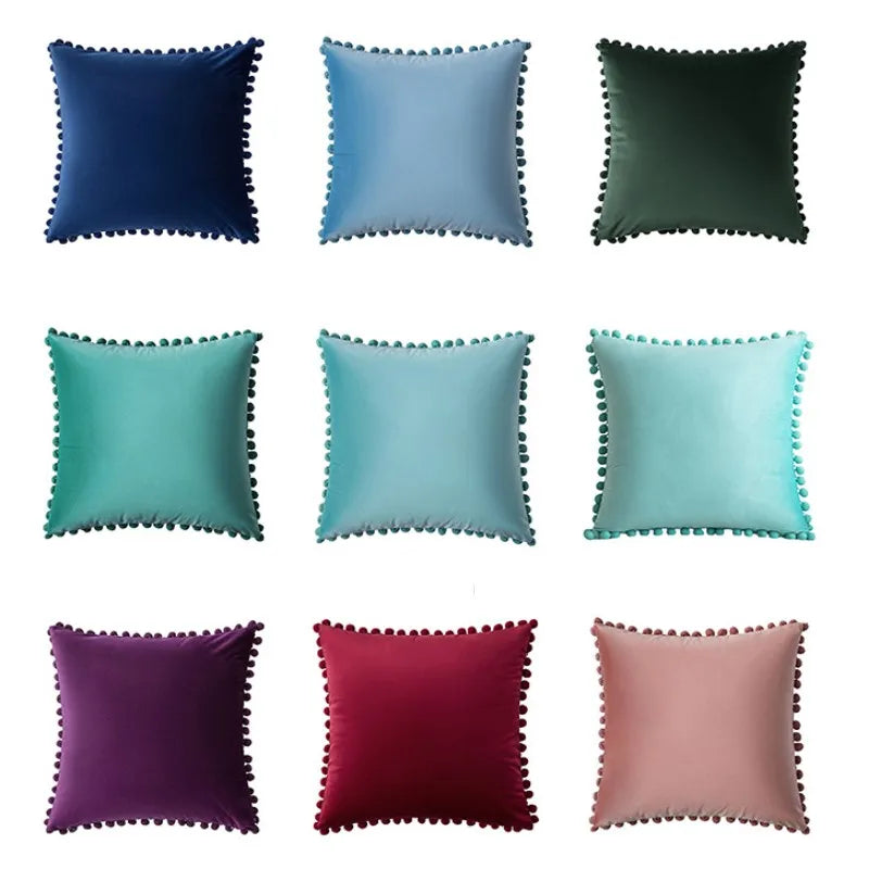 Decorative throw pillow covers in 30x50cm, 45x45cm, and 50x50cm sizes from 𝕄𝕔 𝕋𝕙𝕖 𝔹𝕝𝕒𝕔𝕜