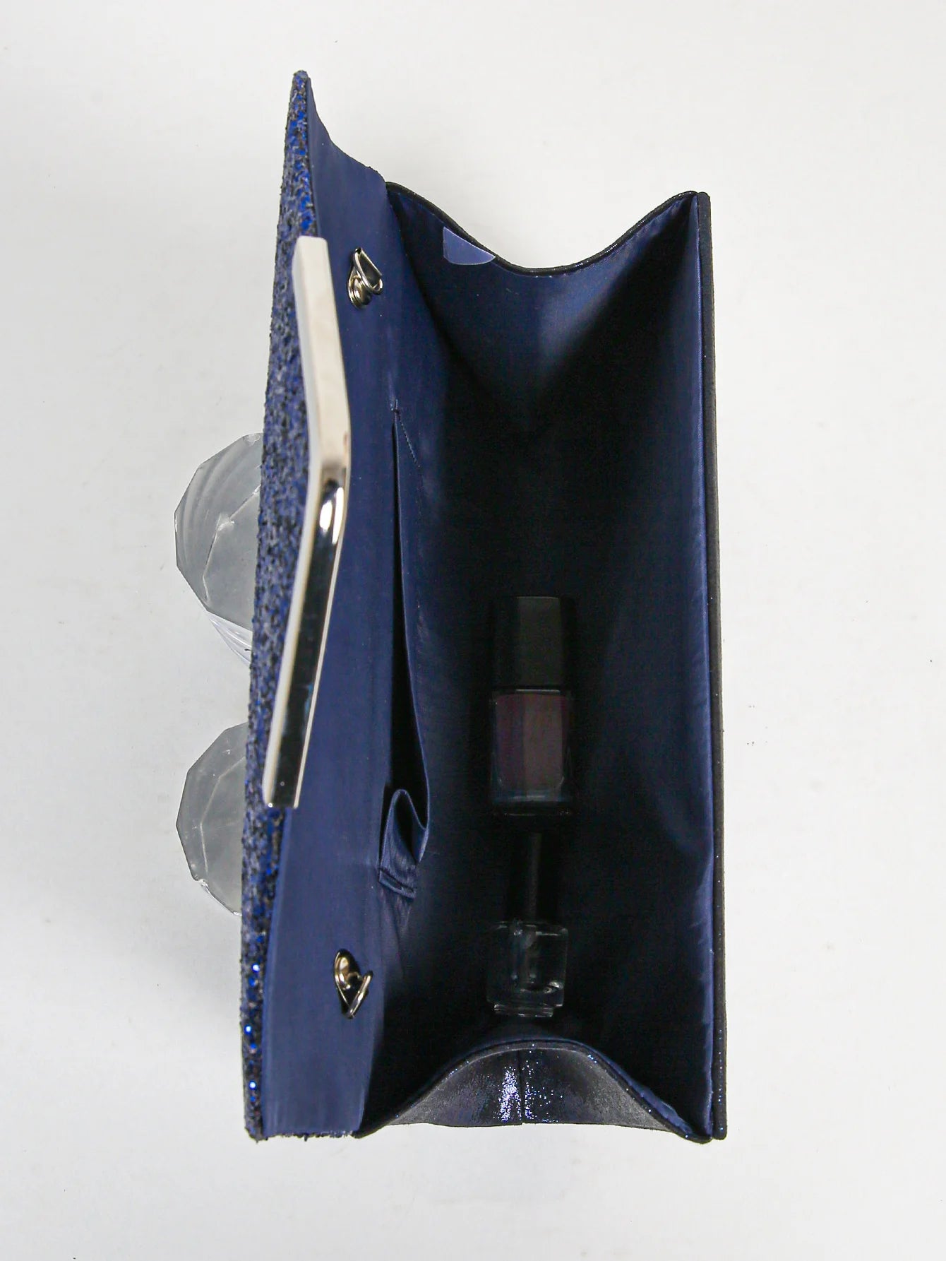 Women evening envelope handbag from Mohammad Collection featuring sequins, chain strap, and elegant clutch design for parties.