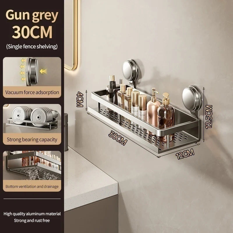 Non-drill bathroom suction cup wall shelves by 𝕄𝕔 𝕋𝕙𝕖 𝔹𝕝𝕒𝕔𝕜 𝔻𝕚𝕒𝕞𝕠�