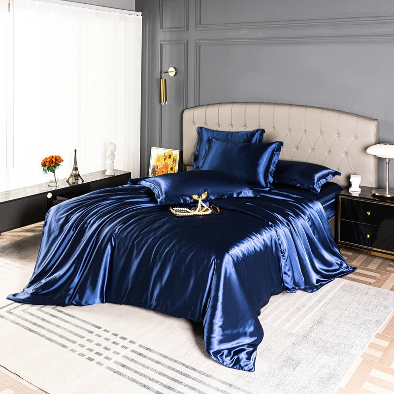 Solid color satin duvet cover by 𝕄𝕔 𝕋𝕙𝕖 𝔹𝕝𝕒𝕔𝕜 𝔻𝕚𝕒𝕞𝕠𝕟�
