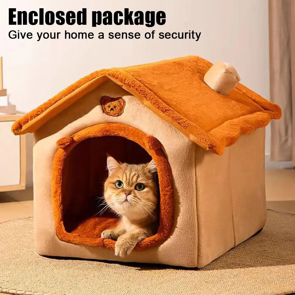 MC THE BLACK DIAMOND thickened pet winter house, cozy cat window bed for warmth and comfort during cold weather