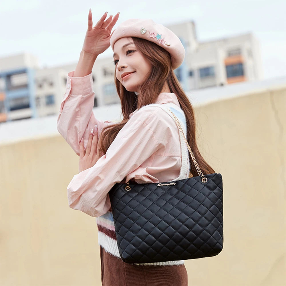 Women's shoulder bag in PU material with a casual crossbody style, from 𝕄𝕔 𝕋𝕙𝕖 𝔹𝕝𝕒𝕔𝕜 𝔻𝕚𝕒𝕞
