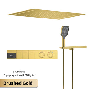 3 Brushed Gold
