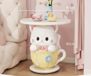 Yellow side table