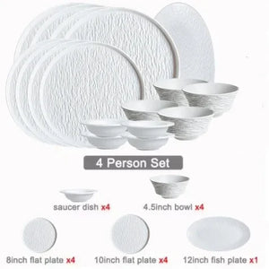 white 4people set