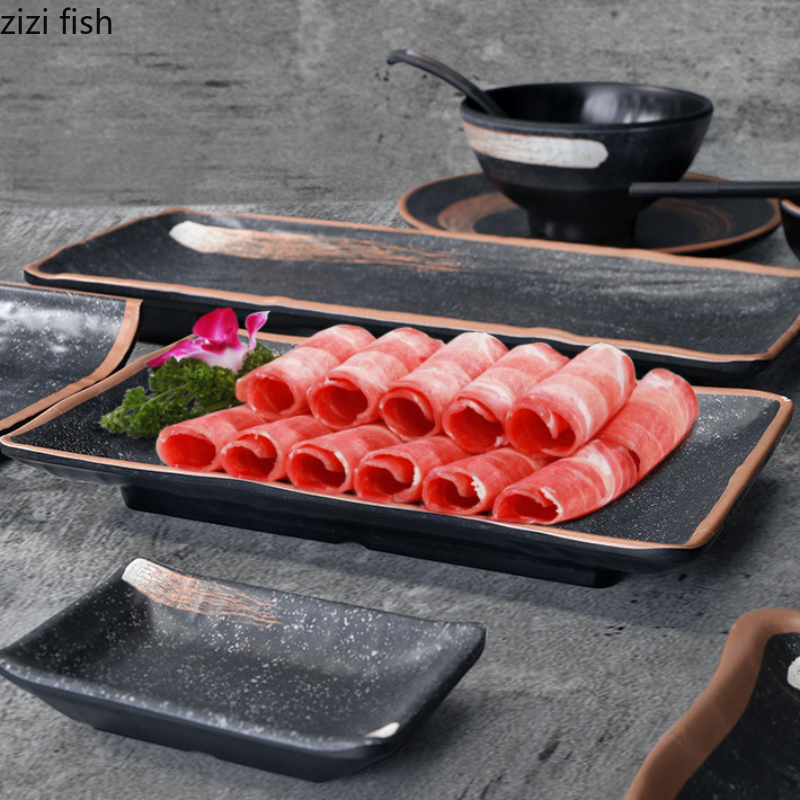 Melamine dinner plate set by 𝕄𝕮 𝕋𝕙𝕖 𝔹𝕝𝕒𝕔𝕜 𝔻𝕚𝕒𝕞𝕠𝕟�