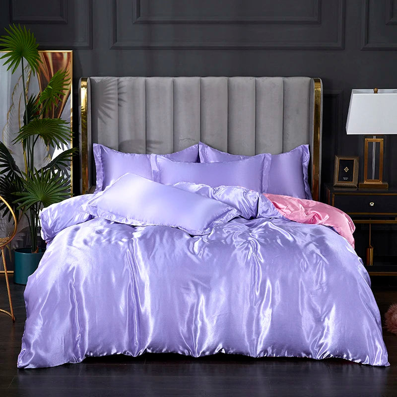 3-piece silky satin duvet cover set by 𝕄𝕔 𝕋𝕙𝕖 𝔹𝕝𝕒𝕔𝕜 𝔻𝕚𝕒𝕞𝕠𝕟