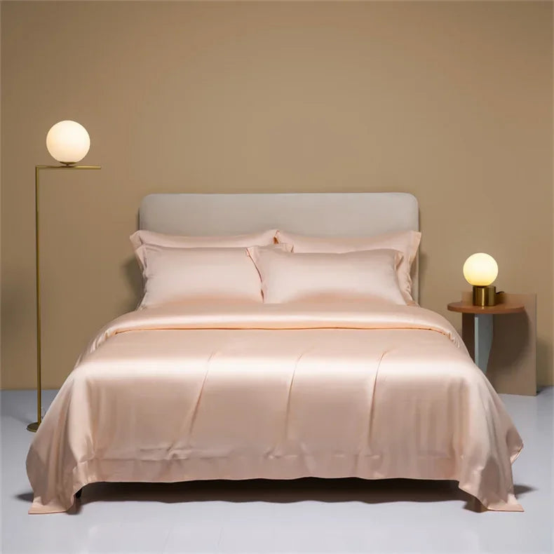 Luxurious natural mulberry silk duvet cover in solid color, 150x200 cm or 240x260 cm, by 𝕄𝕔 𝕋𝕙𝕖 𝔹𝕝𝕒𝕔𝕜 �