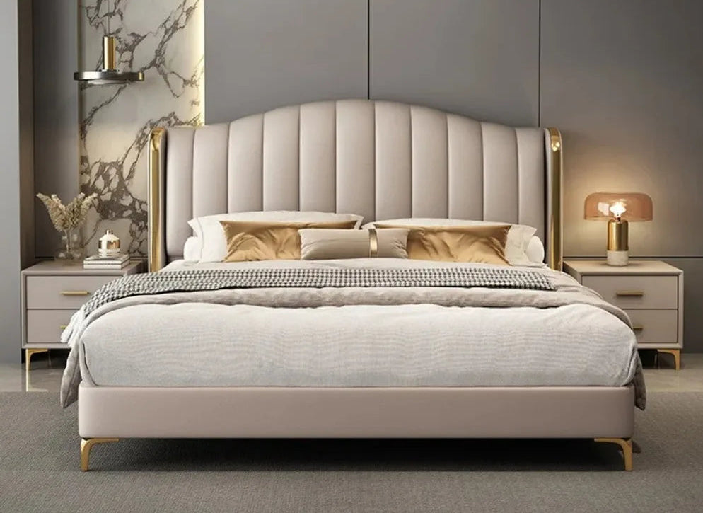 Modern king size upholstered bed frame by 𝕄𝕮 𝕋𝕙𝕖 𝔹𝕝𝕒𝕔𝕜 𝔻𝕚𝕒𝕞𝕠𝕟�