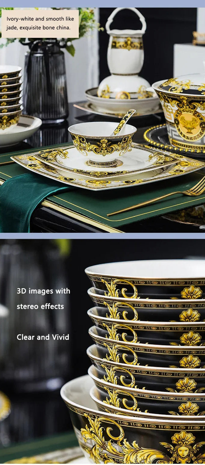 Eco-friendly ceramic dinnerware set by 𝕄𝕮 𝕋𝕙𝕖 𝔹𝕝𝕒𝕔𝕜 𝔻𝕚𝕒𝕞𝕠𝕟�