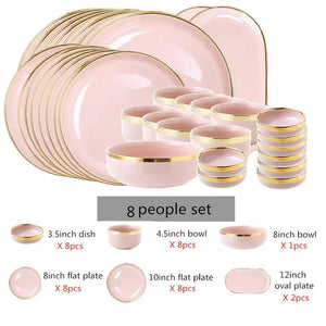 8 people set