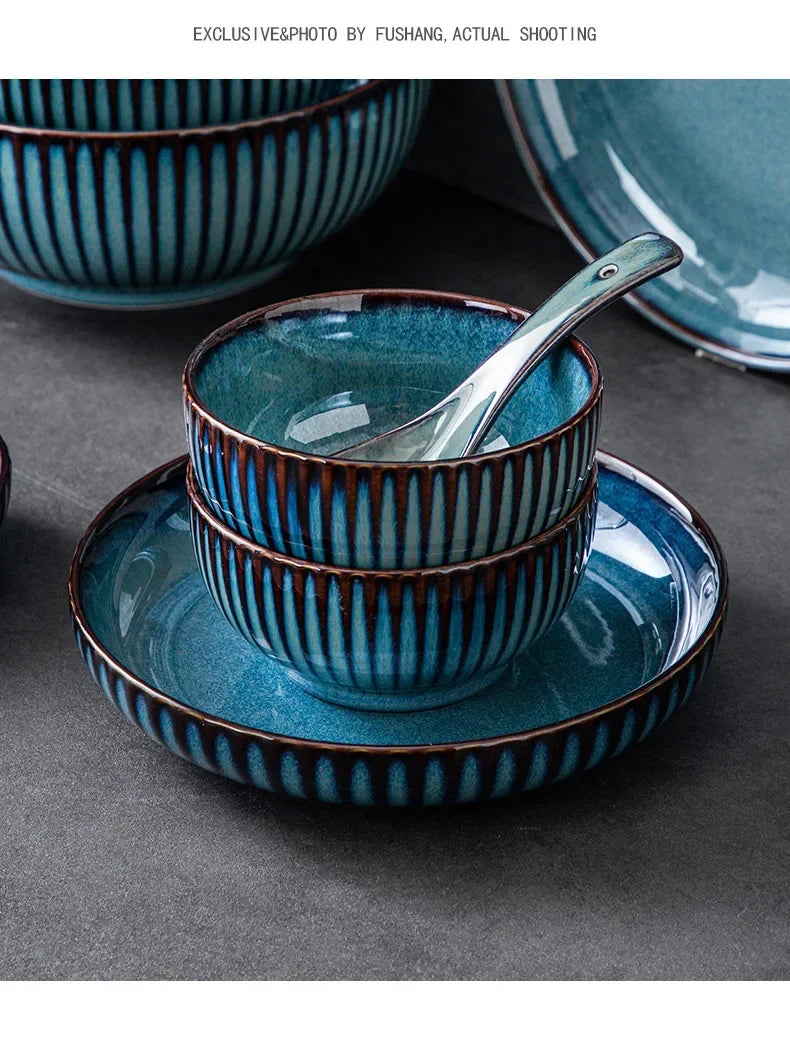 Blue kiln glaze ceramic plate by 𝕄𝕮 𝕋𝕙𝕖 𝔹𝕝𝕒𝕔𝕜 𝔻𝕚𝕒𝕞𝕠𝕟�
