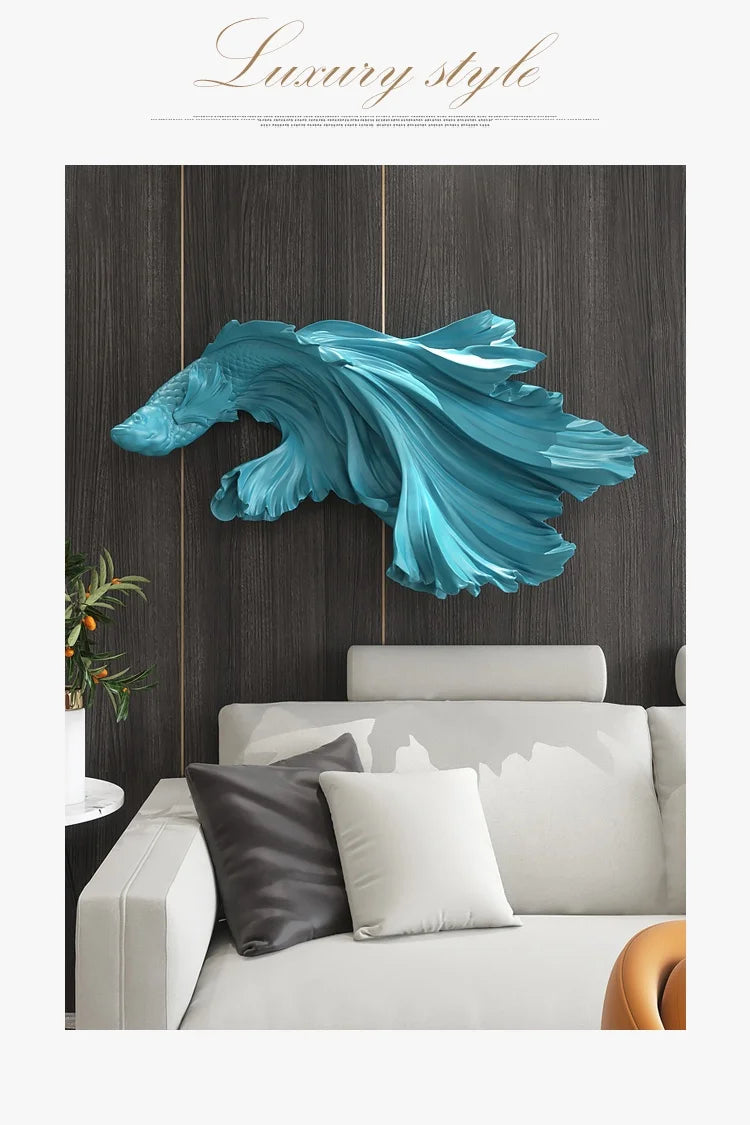 Nordic Home Fighting Fish sculpture by 𝕄𝕔 𝕋𝕙𝕖 𝔹𝕝𝕒𝕔𝕜 𝔻𝕚𝕒𝕞𝕠𝕟�