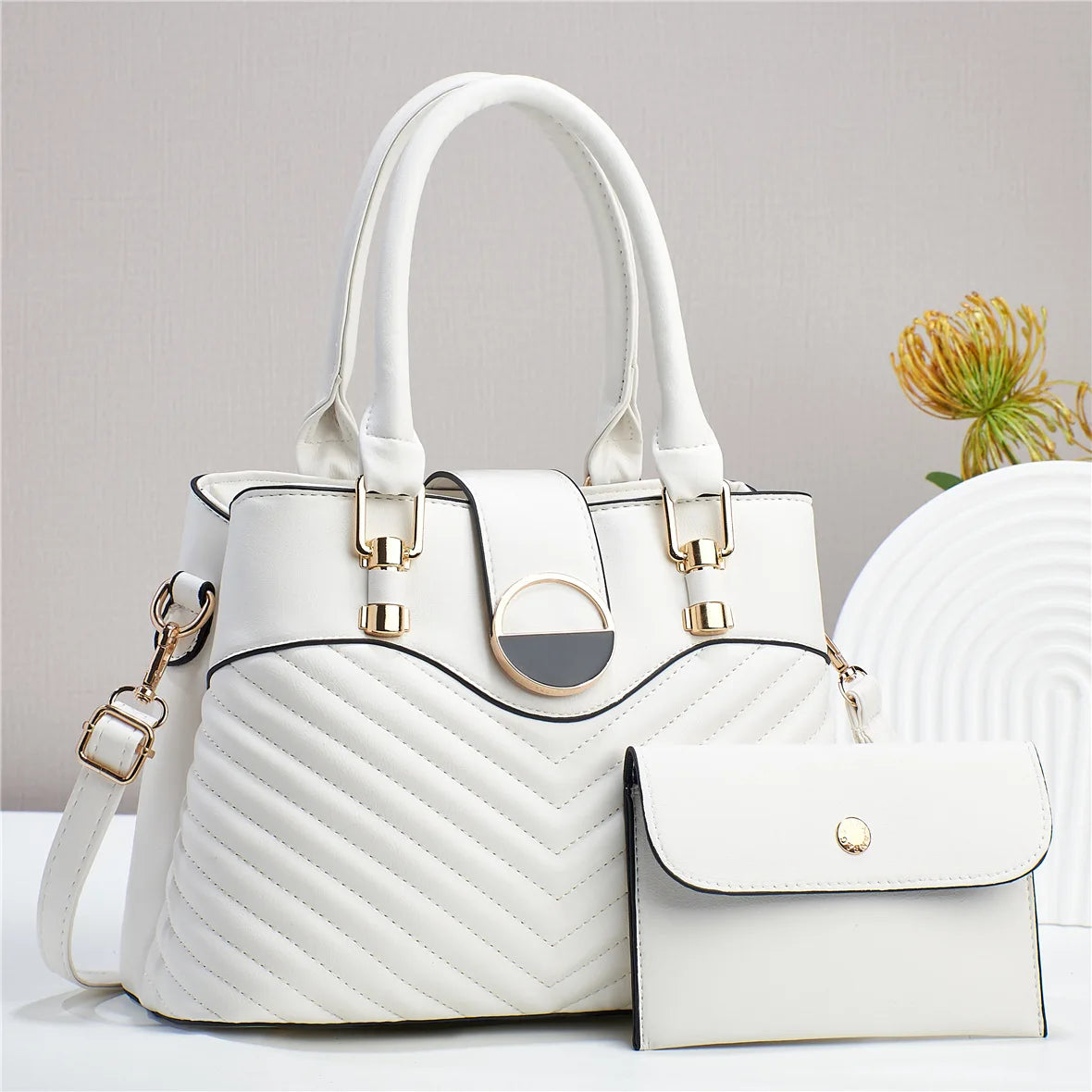 Luxury women's large capacity leather handbag with shoulder strap, casual tote design, by 𝕄𝕔 𝕋𝕙𝕖 𝔹𝕝𝕒𝕔𝕜 𝔻𝕚𝕒�
